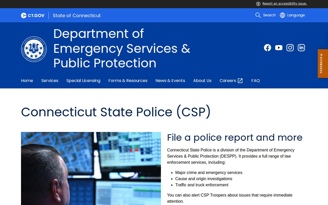 New Haven County warrant help through Connecticut State Police services
